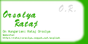 orsolya rataj business card